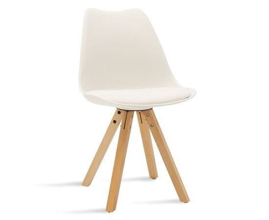 Τραπεζαρία Balou-Caron σετ 5τεμ pakoworld pp-mdf σε λευκή-φυσική απόχρωση Φ100x73εκ - ΤΡΑΠΕΖΑΡΙΕΣ στο Milonadakis.gr