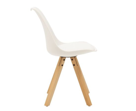 Τραπεζαρία Balou-Caron σετ 5τεμ pakoworld pp-mdf σε λευκή-φυσική απόχρωση Φ100x73εκ - ΤΡΑΠΕΖΑΡΙΕΣ στο Milonadakis.gr