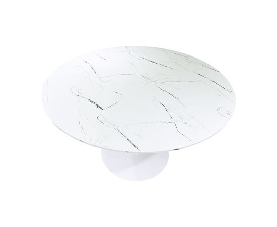 Τραπεζαρία Balou-Parker pakoworld σετ 5τεμ λευκό-μπεζ Φ120x73εκ - ΤΡΑΠΕΖΑΡΙΕΣ στο Milonadakis.gr