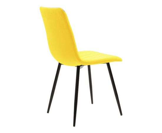 Τραπεζαρία Balou-Noor pakoworld σετ 5τεμ MDF μαύρο-κίτρινο Φ120x73εκ - ΤΡΑΠΕΖΑΡΙΕΣ στο Milonadakis.gr