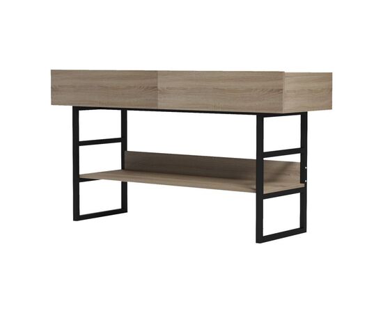 Κονσόλα Vien pakoworld σε sonoma-μαύρη απόχρωση 139x43x75.5εκ - ΣΥΡΤΑΡΙΕΡΕΣ - ΤΟΥΑΛΕΤΕΣ στο Milonadakis.gr