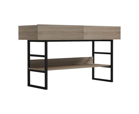 Κονσόλα Vien pakoworld σε sonoma-μαύρη απόχρωση 139x43x75.5εκ - ΣΥΡΤΑΡΙΕΡΕΣ - ΤΟΥΑΛΕΤΕΣ στο Milonadakis.gr