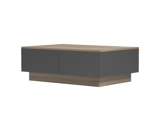 Τραπέζι σαλονιού Winey pakoworld σε sonoma-ανθρακί απόχρωση 90x60x31.5εκ - ΤΡΑΠΕΖΑΚΙΑ ΣΑΛΟΝΙΟΥ στο Milonadakis.gr