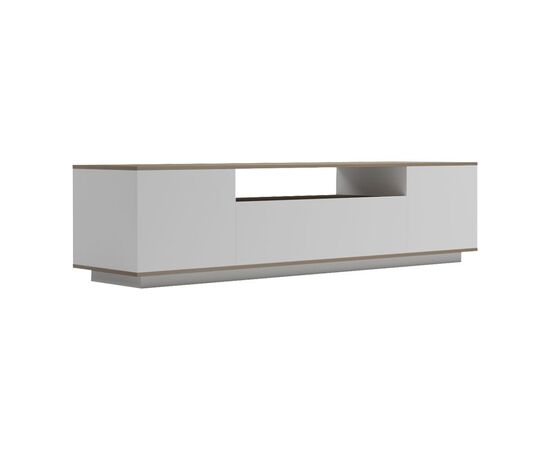 Έπιπλο τηλεόρασης Winey pakoworld σε sonoma-λευκή απόχρωση 180x44.5x44.5εκ - ΕΠΙΠΛΑ ΤΗΛΕΟΡΑΣΗΣ στο Milonadakis.gr