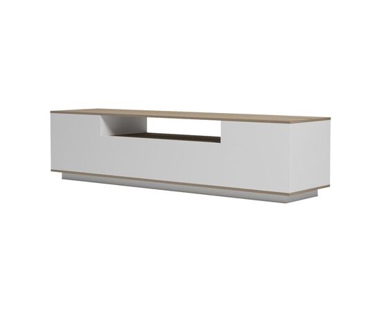 Έπιπλο τηλεόρασης Winey pakoworld σε sonoma-λευκή απόχρωση 180x44.5x44.5εκ - ΕΠΙΠΛΑ ΤΗΛΕΟΡΑΣΗΣ στο Milonadakis.gr