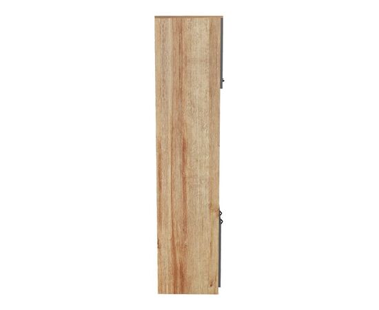Ντουλάπα κουζίνας Rowan pakoworld σε oak-ανθρακί απόχρωση 60x42x182εκ - ΟΡΓΑΝΩΣΗ ΣΠΙΤΙΟΥ στο Milonadakis.gr