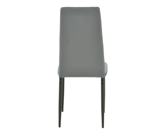 Καρέκλα Parker pakoworld βελούδο σε γκρι απόχρωση με μαύρα μεταλλικά πόδια 39.5x48x95εκ - ΚΑΡΕΚΛΕΣ - ΠΟΛΥΘΡΟΝΕΣ ΕΣ. στο Milonadakis.gr
