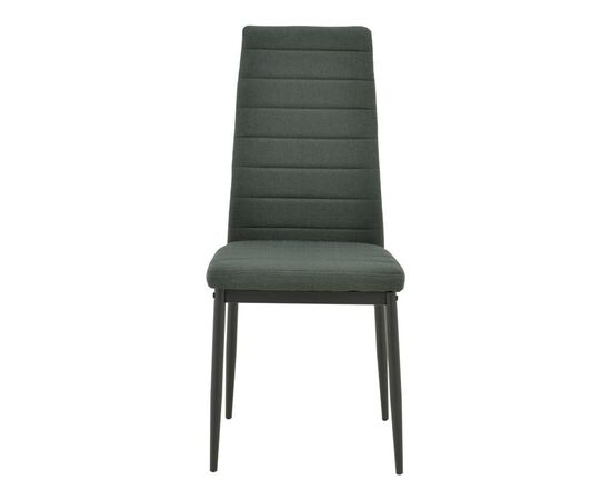 Καρέκλα Parker pakoworld ύφασμα σε ανθρακί απόχρωση με μαύρα μεταλλικά πόδια 39.5x48x95εκ - ΚΑΡΕΚΛΕΣ - ΠΟΛΥΘΡΟΝΕΣ ΕΣ. στο Milonadakis.gr