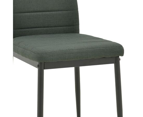 Καρέκλα Parker pakoworld ύφασμα σε ανθρακί απόχρωση με μαύρα μεταλλικά πόδια 39.5x48x95εκ - ΚΑΡΕΚΛΕΣ - ΠΟΛΥΘΡΟΝΕΣ ΕΣ. στο Milonadakis.gr