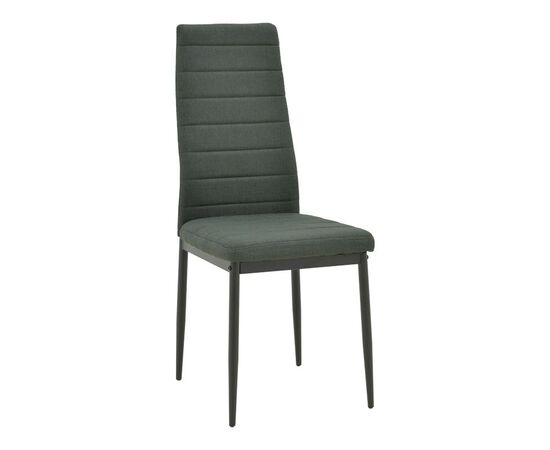 Καρέκλα Parker pakoworld ύφασμα σε ανθρακί απόχρωση με μαύρα μεταλλικά πόδια 39.5x48x95εκ - ΚΑΡΕΚΛΕΣ - ΠΟΛΥΘΡΟΝΕΣ ΕΣ. στο Milonadakis.gr