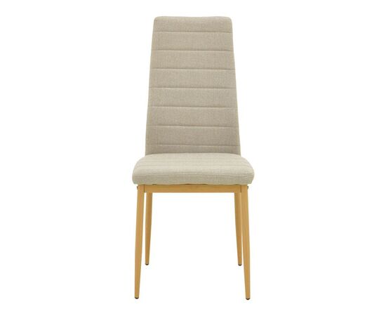 Καρέκλα Parker pakoworld μπεζ ύφασμα με μεταλλικά πόδια σε φυσική απόχρωση 39.5x48x95εκ - ΚΑΡΕΚΛΕΣ - ΠΟΛΥΘΡΟΝΕΣ ΕΣ. στο Milonadakis.gr