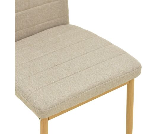 Καρέκλα Parker pakoworld μπεζ ύφασμα με μεταλλικά πόδια σε φυσική απόχρωση 39.5x48x95εκ - ΚΑΡΕΚΛΕΣ - ΠΟΛΥΘΡΟΝΕΣ ΕΣ. στο Milonadakis.gr