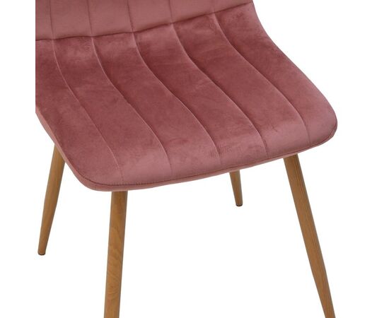 Καρέκλα Noor pakoworld βελούδο σάπιο μήλο - πόδια σε φυσική απόχρωση 44x53x86εκ - ΚΑΡΕΚΛΕΣ - ΠΟΛΥΘΡΟΝΕΣ ΕΣ. στο Milonadakis.gr