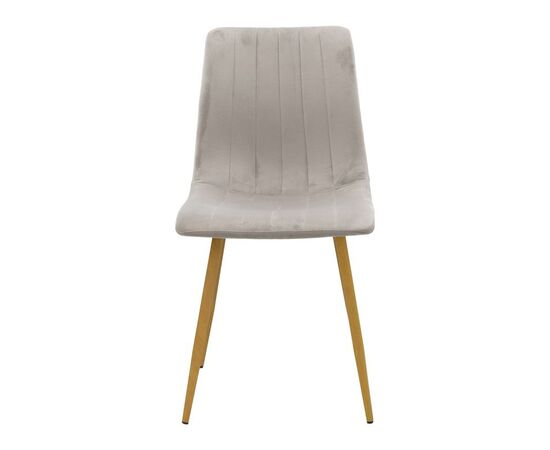 Καρέκλα Noor pakoworld βελούδο γκρι - πόδια σε φυσική απόχρωση 44x53x86εκ - ΚΑΡΕΚΛΕΣ - ΠΟΛΥΘΡΟΝΕΣ ΕΣ. στο Milonadakis.gr