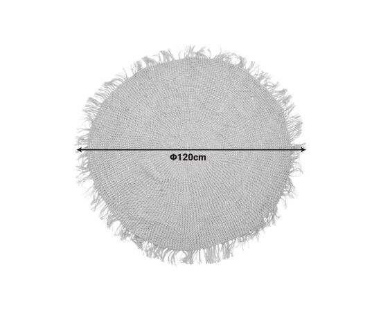 Χαλί Chata Inart γιούτα σε φυσική απόχρωση Φ120x1εκ - ΣΠΙΤΙΟΥ στο Milonadakis.gr
