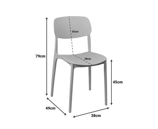 Καρέκλα Berdian pakoworld στοιβαζόμενη pp σε cappuccino απόχρωση 38x49x79εκ - ΚΑΡΕΚΛΕΣ - ΠΟΛΥΘΡΟΝΕΣ ΕΣ. στο Milonadakis.gr