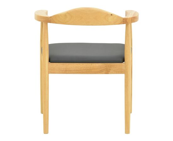 Πολυθρόνα Joube pakoworld rubberwood σε φυσική απόχρωση με μαύρο pu μαξιλάρι 59x48x73εκ - ΚΑΡΕΚΛΕΣ - ΠΟΛΥΘΡΟΝΕΣ στο Milonadakis.gr