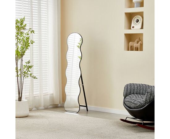 Καθρέπτης Waven pakoworld σε μαύρη απόχρωση 38x28x148εκ - ΚΑΘΡΕΠΤΕΣ στο Milonadakis.gr