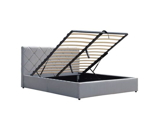 Κρεβάτι Dreamie pakoworld με αποθηκευτικό χώρο βελούδο γκρι 160x200εκ - ΚΡΕΒΑΤΙΑ στο Milonadakis.gr