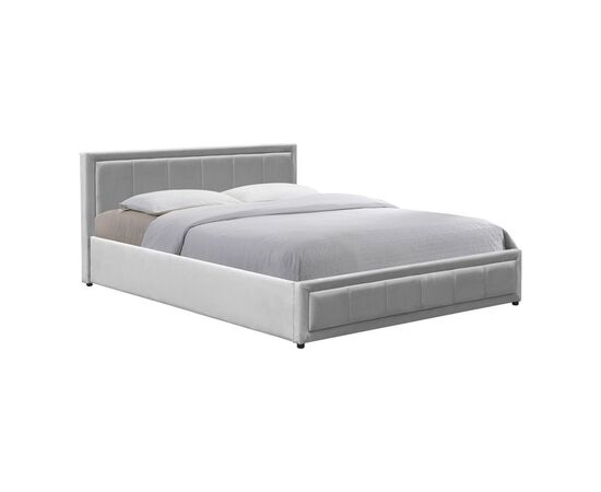 Κρεβάτι Huga pakoworld με αποθηκευτικό χώρο βελούδο γκρι 160x200εκ - ΚΡΕΒΑΤΙΑ στο Milonadakis.gr