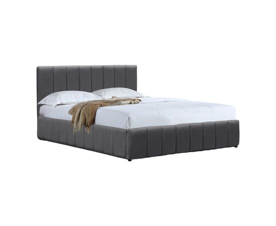 Κρεβάτι Snuggle pakoworld με αποθηκευτικό χώρο βελούδο ανθρακί 160x200εκ - ΚΡΕΒΑΤΙΑ στο Milonadakis.gr
