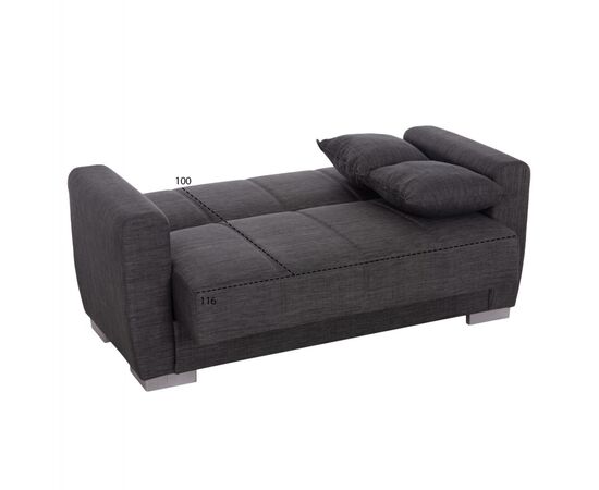 ΚΑΝΑΠΕΣ ΚΡΕΒΑΤΙ POLYA ΔΙΘΕΣΙΟΣ ΓΚΡΙ HM3241.03 153x87x77Υεκ. - ΚΑΝΑΠΕΔΕΣ-ΣΑΛΟΝΙΑ στο Milonadakis.gr