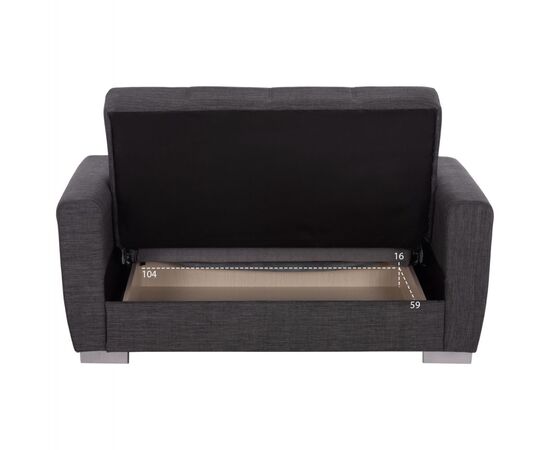 ΚΑΝΑΠΕΣ ΚΡΕΒΑΤΙ POLYA ΔΙΘΕΣΙΟΣ ΓΚΡΙ HM3241.03 153x87x77Υεκ. - ΚΑΝΑΠΕΔΕΣ-ΣΑΛΟΝΙΑ στο Milonadakis.gr