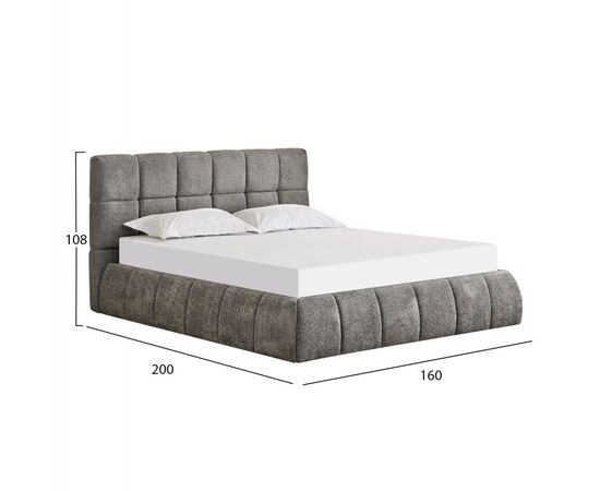 ΚΡΕΒΑΤΙ ΔΙΠΛΟ EDDY HM731.01 ΓΚΡΙ ΜΠΟΥΚΛΕ & ΑΠΟΘΗΚΕΥΤΙΚΟΣ ΧΩΡΟΣ--ΣΤΡΩΜΑ 160x200εκ - ΚΡΕΒΑΤΙΑ στο Milonadakis.gr