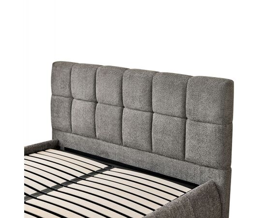 ΚΡΕΒΑΤΙ ΔΙΠΛΟ EDDY HM731.01 ΓΚΡΙ ΜΠΟΥΚΛΕ & ΑΠΟΘΗΚΕΥΤΙΚΟΣ ΧΩΡΟΣ--ΣΤΡΩΜΑ 160x200εκ - ΚΡΕΒΑΤΙΑ στο Milonadakis.gr