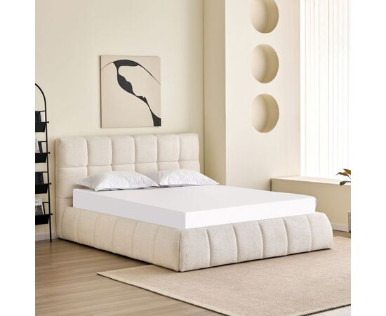 ΚΡΕΒΑΤΙ ΔΙΠΛΟ EDDY HM731.03 ΜΠΕΖ ΜΠΟΥΚΛΕ & ΑΠΟΘΗΚΕΥΤΙΚΟΣ ΧΩΡΟΣ--ΣΤΡΩΜΑ 160x200εκ - ΚΡΕΒΑΤΙΑ στο Milonadakis.gr