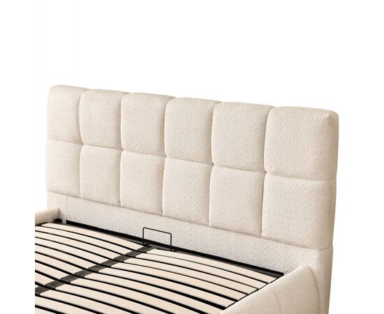 ΚΡΕΒΑΤΙ ΔΙΠΛΟ EDDY HM731.03 ΜΠΕΖ ΜΠΟΥΚΛΕ & ΑΠΟΘΗΚΕΥΤΙΚΟΣ ΧΩΡΟΣ--ΣΤΡΩΜΑ 160x200εκ - ΚΡΕΒΑΤΙΑ στο Milonadakis.gr