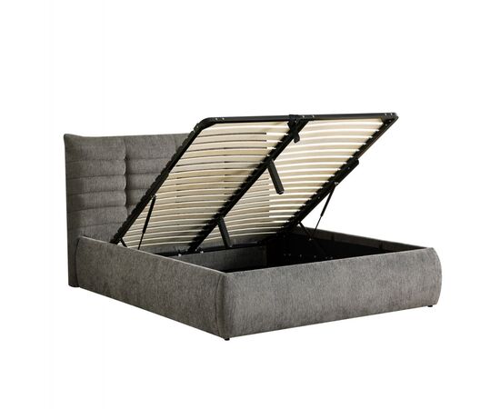 ΚΡΕΒΑΤΙ ΔΙΠΛΟ SANDRA HM732.01 ΓΚΡΙ ΥΦΑΣΜΑ & ΑΠΟΘΗΚΕΥΤΙΚΟΣ ΧΩΡΟΣ--ΣΤΡΩΜΑ 160x200εκ - ΚΡΕΒΑΤΙΑ στο Milonadakis.gr