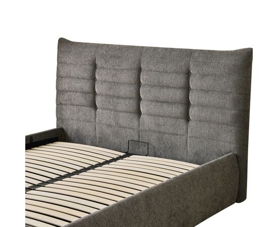 ΚΡΕΒΑΤΙ ΔΙΠΛΟ SANDRA HM732.01 ΓΚΡΙ ΥΦΑΣΜΑ & ΑΠΟΘΗΚΕΥΤΙΚΟΣ ΧΩΡΟΣ--ΣΤΡΩΜΑ 160x200εκ - ΚΡΕΒΑΤΙΑ στο Milonadakis.gr