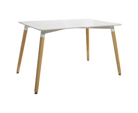 ΤΡΑΠΕΖΙ MINIMAL HM008.01 ΛΕΥΚΟ MDF, ΞΥΛΙΝΑ ΠΟΔΙΑ ΟΞΙΑ, 120Χ80X73Υ ΕΚ. - ΤΡΑΠΕΖΙΑ ΚΟΥΖΙΝΑΣ στο Milonadakis.gr