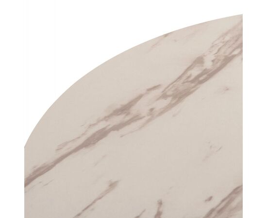 ΤΡΑΠΕΖΙ ΤΡΑΠΕΖΑΡΙΑΣ ROLLO HM9421.11 ΣΤΡΟΓΓΥΛΟ WHITE MARBLE Φ90x74Υεκ. - ΤΡΑΠΕΖΙΑ ΚΟΥΖΙΝΑΣ στο Milonadakis.gr