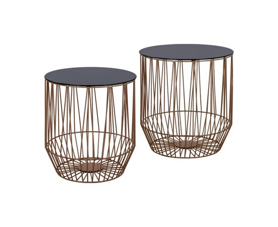 ΖΙΓΚΟΝ 2ΤΜΧ CAGE HM8601 ΜΑΥΡΟ ΓΥΑΛΙ ΚΑΙ ΧΡΥΣΟ ΜΕΤΑΛΛΙΚΟ ΣΚΕΛΕΤΟ - ΒΟΗΘΗΤΙΚΑ ΤΡΑΠΕΖΑΚΙΑ στο Milonadakis.gr