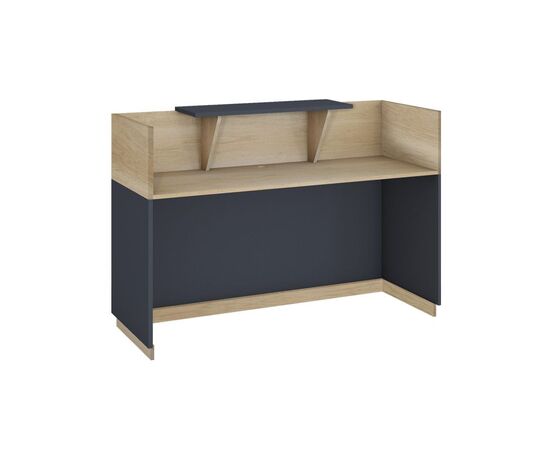 Γραφείο reception Lotus pakoworld σε χρώμα φυσικό - ανθρακί 140x70x110εκ - ΓΡΑΦΕΙΑ στο Milonadakis.gr