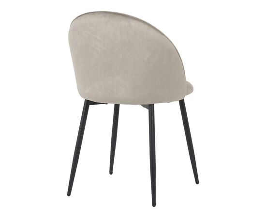 Καρέκλα Perch pakoworld βελούδο σε γκρι απόχρωση με μαύρα μεταλλικά πόδια 50x43x82εκ - ΚΑΡΕΚΛΕΣ - ΠΟΛΥΘΡΟΝΕΣ ΕΣ. στο Milonadakis.gr