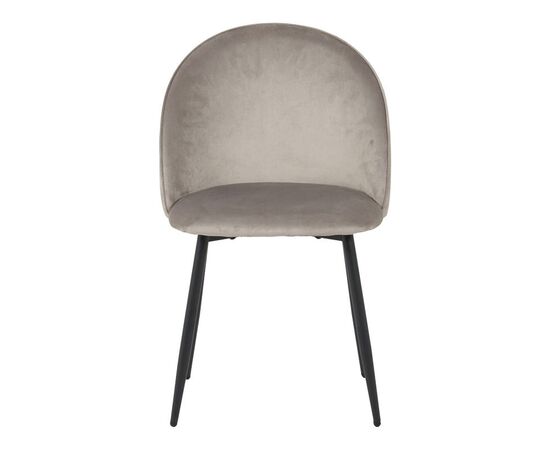 Καρέκλα Perch pakoworld βελούδο σε γκρι απόχρωση με μαύρα μεταλλικά πόδια 50x43x82εκ - ΚΑΡΕΚΛΕΣ - ΠΟΛΥΘΡΟΝΕΣ ΕΣ. στο Milonadakis.gr