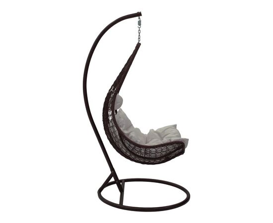 Κούνια Soleil pakoworld κρεμαστή μέταλλο καφέ-pp καφέ-μαξιλάρι μπεζ 103x83x200εκ - ΚΟΥΝΙΕΣ - ΦΩΛΙΕΣ στο Milonadakis.gr