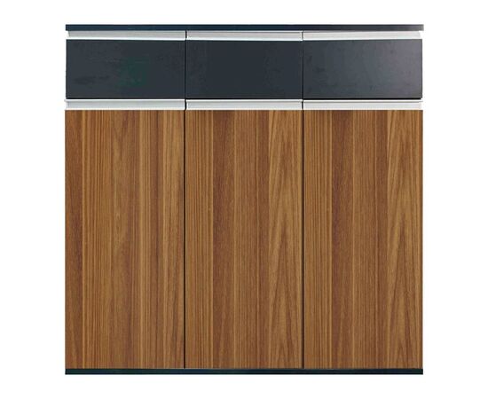 Ντουλάπια γραφείου επαγγελματικά Oscar pakoworld καρυδί-ανθρακί 200x40x120εκ - ΝΤΟΥΛΑΠΙΑ στο Milonadakis.gr