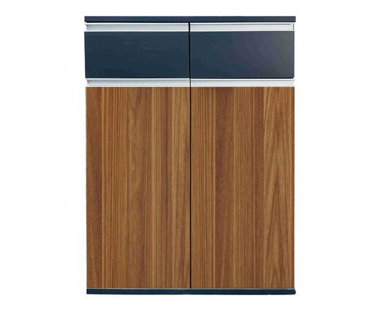 Ντουλάπια γραφείου επαγγελματικά Oscar pakoworld καρυδί-ανθρακί 160x40x120εκ - ΝΤΟΥΛΑΠΙΑ στο Milonadakis.gr