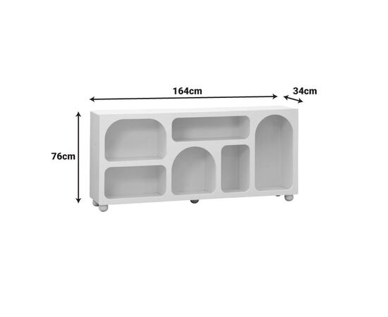 Μπουφές Emersi pakoworld με ράφια mdf σε λευκή απόχρωση 164x34x76εκ - ΜΠΟΥΦΕΔΕΣ-ΚΟΝΣΟΛΕΣ στο Milonadakis.gr
