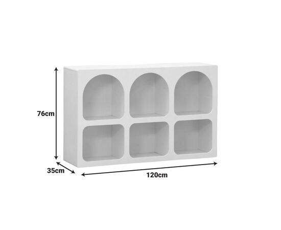 Μπουφές Emersi pakoworld με ράφια mdf σε λευκή απόχρωση 120x35x76εκ - ΜΠΟΥΦΕΔΕΣ-ΚΟΝΣΟΛΕΣ στο Milonadakis.gr