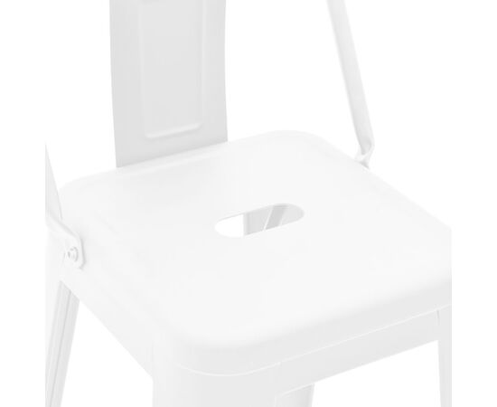 Σκαμπό μπαρ με πλάτη Utopia pakoworld μέταλλο σε λευκή ματ απόχρωση 42x42x97εκ - ΠΟΥΦ - ΣΚΑΜΠΟ - ΜΠΑΟΥΛΟ στο Milonadakis.gr