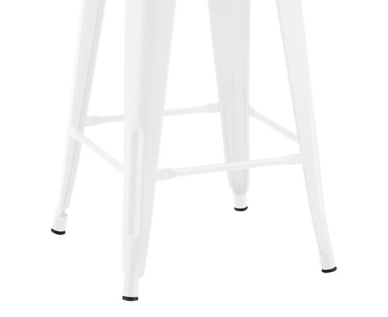 Σκαμπό μπαρ μεσαίου ύψους με πλάτη Utopia pakoworld μέταλλο σε λευκή ματ απόχρωση 42x42x86εκ - ΠΟΥΦ - ΣΚΑΜΠΟ - ΜΠΑΟΥΛΟ στο Milonadakis.gr