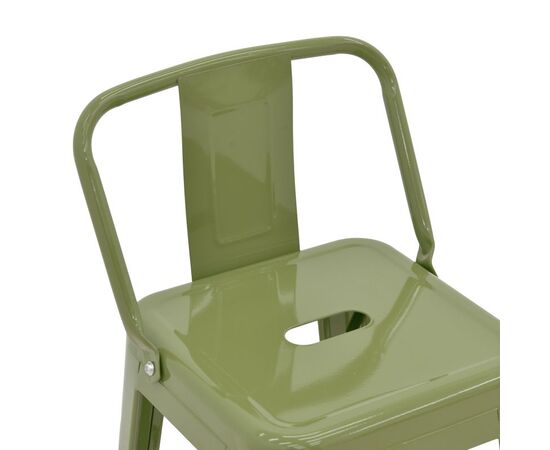 Σκαμπό μπαρ με πλάτη Utopia pakoworld μέταλλο σε λαδί απόχρωση 42x42x97εκ - ΣΚΑΜΠΟ ΜΠΑΡ στο Milonadakis.gr