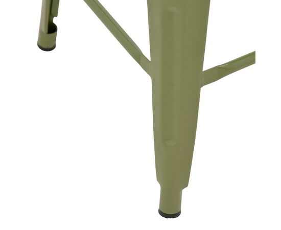 Σκαμπό μπαρ μεσαίου ύψους με πλάτη Utopia pakoworld μέταλλο σε λαδί απόχρωση 42x42x86εκ - ΣΚΑΜΠΟ ΜΠΑΡ στο Milonadakis.gr