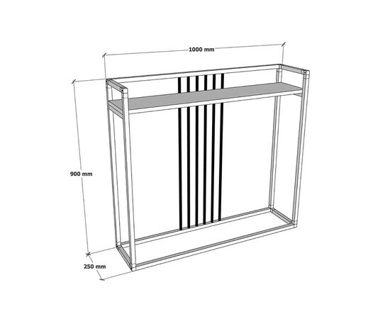 Κονσόλα Convida pakoworld oak με μαύρο μεταλλικό σκελετό 100x25x90εκ - ΣΥΡΤΑΡΙΕΡΕΣ - ΤΟΥΑΛΕΤΕΣ στο Milonadakis.gr
