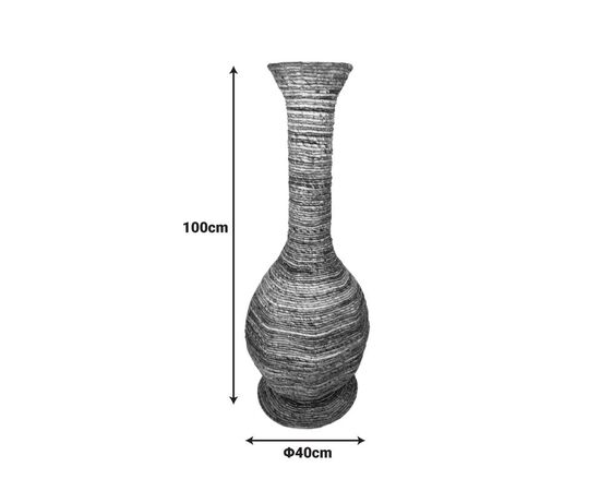 Διακοσμητικό βάζο Strail Inart banana rope σε φυσική απόχρωση Φ40x100εκ - ΑΝΤΙΚΕΙΜΕΝΑ στο Milonadakis.gr
